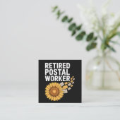 Retired Postal Worker Quadratische Visitenkarte (Stehend Vorderseite)