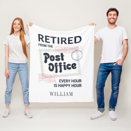 Retired Postal Worker Retirement Mailman Fleecedecke (Beispiel)