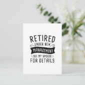 Retired Postkarte (Stehend Vorderseite)