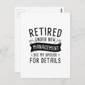 Retired Postkarte (Vorne/Hinten)