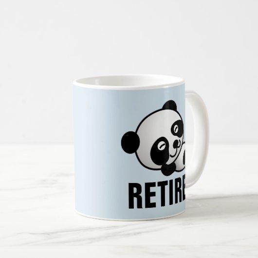 RETIRED RETIREMENT COFFEGS MUGS KAFFEETASSE (VorderseiteRechts)