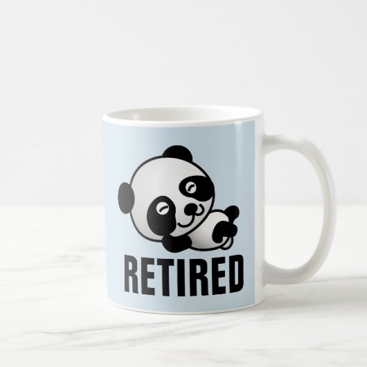 RETIRED RETIREMENT COFFEGS MUGS KAFFEETASSE (Rechts)