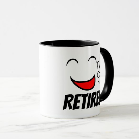 RETIRED RETIREMENT COFFEGS MUGS TASSE (VorderseiteRechts)