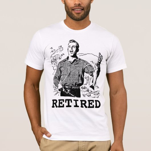 RETIRED RETIREMENT FISCHEREI T - Shirt (Vorderseite)