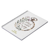 Retired & Rooted in Joy Personalized Name Year Notizblock (Linke Seite)