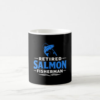 Retired Salmon Fisherman Fishing Humor Kaffeetasse