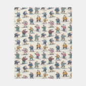 Retired Santa Claus North Pole Ski Club Fleecedecke (Vorderseite)