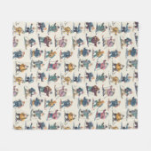 Retired Santa Claus North Pole Ski Club Fleecedecke (Vorderseite (Horizontal))