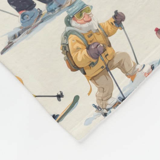 Retired Santa Claus North Pole Ski Club Fleecedecke (Ecke)