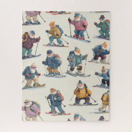 Retired Santa Claus North Pole Ski Club Puzzle