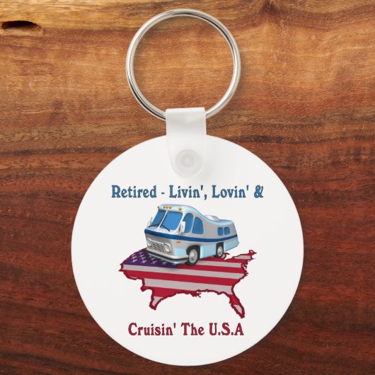 Retired Schlüsselanhänger (Vorderseite)