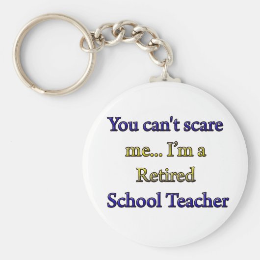 RETIRED SCHOOL LEHRER SCHLÜSSELANHÄNGER (Vorne)