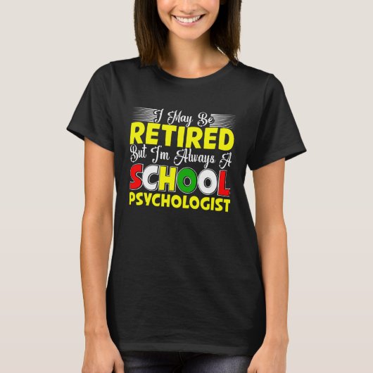 Retired School Psychologist Psychology Teacher Gra T-Shirt (Vorderseite)
