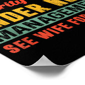 Retired Security Guard Under New Management Retire Poster (Ecke)