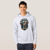 Retired Semper Fi Marine over eagle & flag hoodie (Vorne ganz)