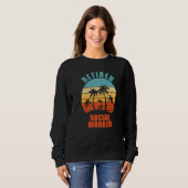 Retired Social Worker  Social Work Happy Retiremen Sweatshirt (Vorne ganz)