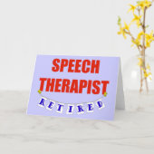 RETIRED SPEECH THERAPIST KARTE (Gelbe Blume)