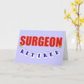 RETIRED SURGEON KARTE (Gelbe Blume)