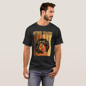 Retired Teacher Afro African American Black Histor T-Shirt (Vorne ganz)