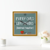 Retired Teacher Wall Quadratische Wanduhr (Zuhause)