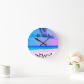 Retired Tropical Beach - Runde Wanduhr (Zuhause)