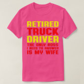 Retired Truck Driver Boss Trucker Retirement Gift T-Shirt (Design vorne)