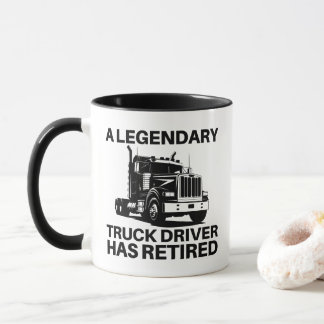 Retired Truck Driver Gift Legendary Trucker Retire Tasse