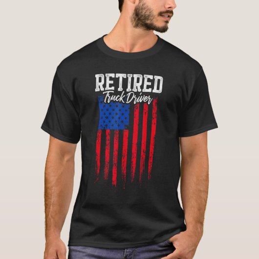 Retired Truck Driver Trucker Retirement T-Shirt (Vorderseite)