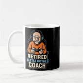 Retired Ttle Royale Coach Funny Gamer Elder Gaming Kaffeetasse (Links)