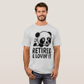 RETIRED UND LIEBE IT PANDA BEAR T - Shirt (Vorne ganz)