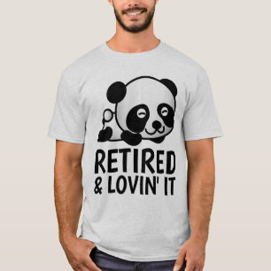 RETIRED UND LIEBE IT PANDA BEAR T - Shirt
