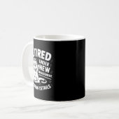 Retired Under New Management - Funny Cat Retiremen Kaffeetasse (Vorderseite Links)