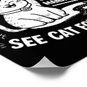 Retired Under New Management - Funny Cat Retiremen Poster (Ecke)