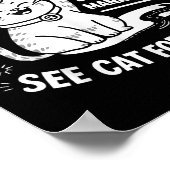 Retired Under New Management - Funny Cat Retiremen Poster (Ecke)