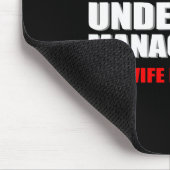 Retired, Under New Management, Funny Retirement Gi Mousepad (Ecke)