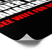 Retired, Under New Management, Funny Retirement Gi Poster (Ecke)