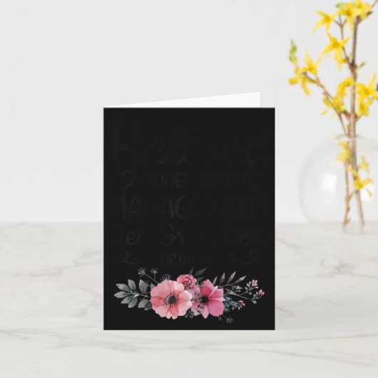 Retired Under New Management Grandson Funny Grandm Karte (Gelbe Blume)