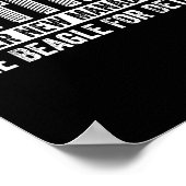 Retired Under New Management See Beagle For Detail Poster (Ecke)