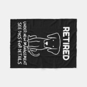 Retired Under New Management See Dogs For Detail D Fleecedecke (Vorderseite (Horizontal))