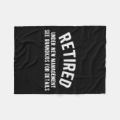 Retired Under New Management See Grandkids For Det Fleecedecke (Vorderseite (Horizontal))