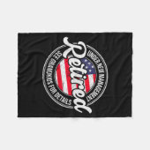 Retired Under New Management See Grandkids Funny R Fleecedecke (Vorderseite (Horizontal))