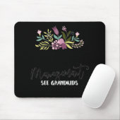 Retired Under New Management See Grandkids Funny R Mousepad (Mit Mouse)