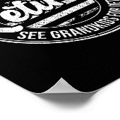 Retired Under New Management See Grandkids Funny R Poster (Ecke)