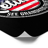 Retired Under New Management See Grandkids Funny R Poster (Ecke)