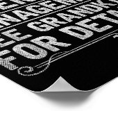 Retired Under New Management See Grandkids Funny R Poster (Ecke)