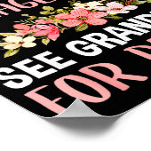 Retired Under New Management See Grandkids Funny R Poster (Ecke)