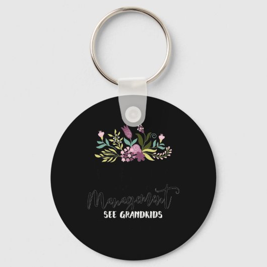 Retired Under New Management See Grandkids Funny R Schlüsselanhänger (Vorderseite)