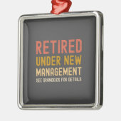 Retired under new management see grandkids ornament aus metall (Links)