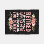 Retired Under New Management See Grandkids Retirem Fleecedecke (Vorderseite (Horizontal))