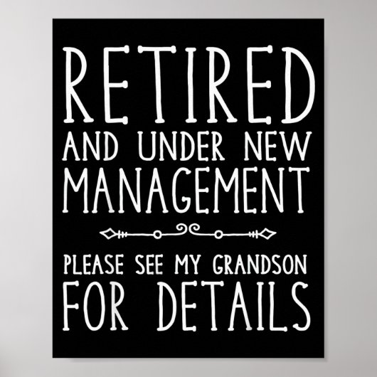 Retired Under New Management - See Grandson For De Poster (Vorne)